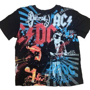 AC/DC, ACDC HIGH VOLTAGE GRAPHIC PRINT GENERIC BAND T-SHIRT / SZ. MEDIUM